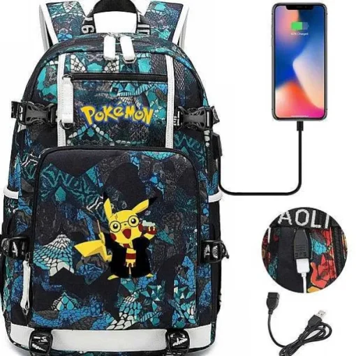 Pkm.store Rucksäcke & Taschen-Pokemon Rucksack Mit Usb - Ideal Fur Laptops
