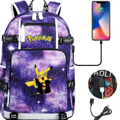 Pkm.store Rucksäcke & Taschen-Pokemon Rucksack Mit Usb - Ideal Fur Laptops