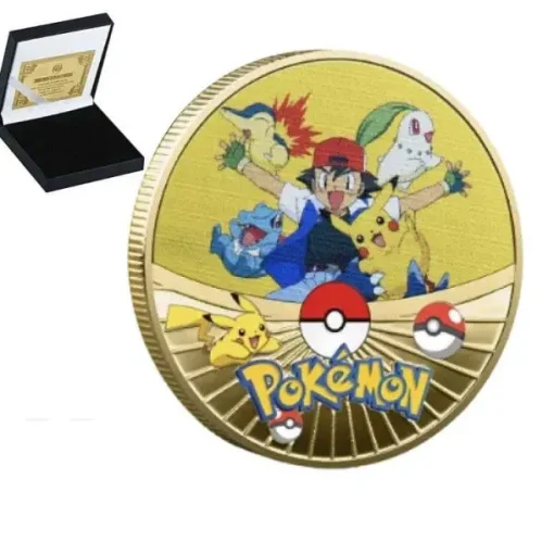 Pkm.store Sonstiges Merchandise-Pokemon Sammel Munzen - Viele Motive