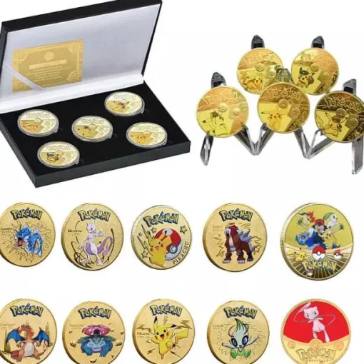 Pkm.store Sonstiges Merchandise-Pokemon Sammel Munzen - Viele Motive