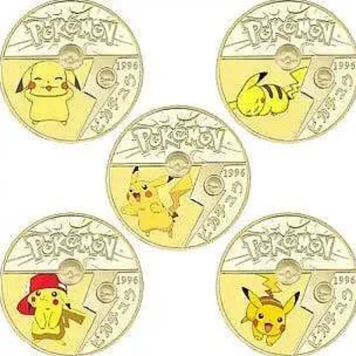 Pkm.store Sonstiges Merchandise-Pokemon Sammel Munzen - Viele Motive