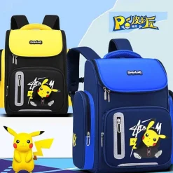 Pkm.store Rucksäcke & Taschen-Pokemon Schul Rucksack Mit Pikachu Pokemon Motiv In Blau Oder Gelb
