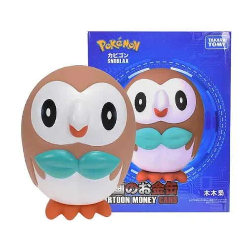 Pkm.store Pokemon Spielzeug-Pokemon Snorlax, Schiggy, Enton Oder Rowlet Spardose