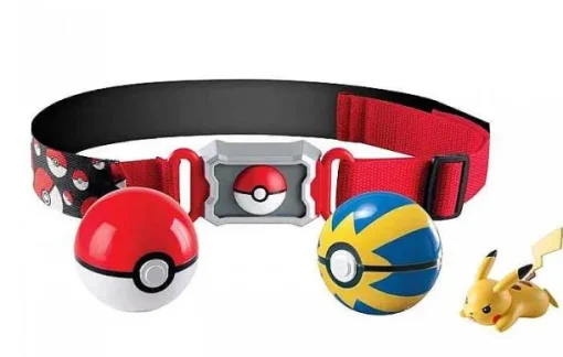 Pkm.store Pokeball & Pokebälle-Pokemon Spielzeug Poke Trainer Gurtel Mit Pokeball Und Figur