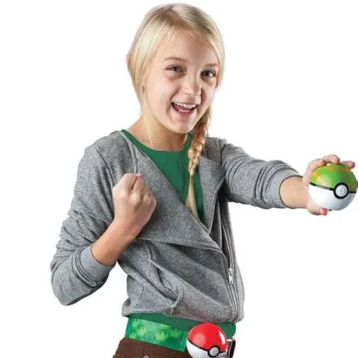 Pkm.store Pokeball & Pokebälle-Pokemon Spielzeug Poke Trainer Gurtel Mit Pokeball Und Figur