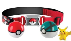 Pkm.store Pokeball & Pokebälle-Pokemon Spielzeug Poke Trainer Gurtel Mit Pokeball Und Figur