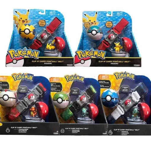 Pkm.store Pokeball & Pokebälle-Pokemon Spielzeug Poke Trainer Gurtel Mit Pokeball Und Figur