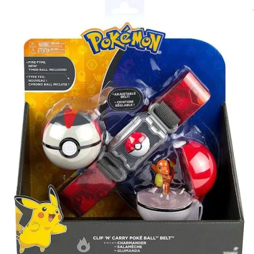 Pkm.store Pokeball & Pokebälle-Pokemon Spielzeug Poke Trainer Gurtel Mit Pokeball Und Figur