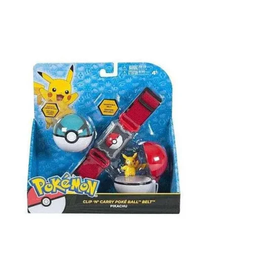 Pkm.store Pokeball & Pokebälle-Pokemon Spielzeug Poke Trainer Gurtel Mit Pokeball Und Figur