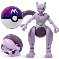 Pkm.store Pokemon Spielzeug-Pokemon Spielzeug Set Mit 2X Figur Und 2X Pokeball (Verschiedene Motive Zur Wahl)