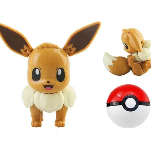 Pkm.store Pokemon Spielzeug-Pokemon Spielzeug Set Mit 2X Figur Und 2X Pokeball (Verschiedene Motive Zur Wahl)