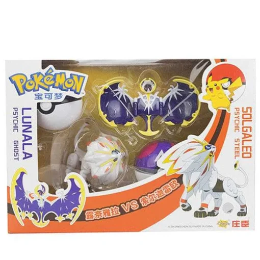 Pkm.store Pokemon Spielzeug-Pokemon Spielzeug Set Mit 2X Figur Und 2X Pokeball (Verschiedene Motive Zur Wahl)