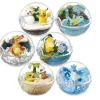 Pkm.store Pokeball & Pokebälle-Pokemon Terrarium Collection Mit Schiggy, Enton, Glurak, Articuno, Cubone, Togepi, Poliwag