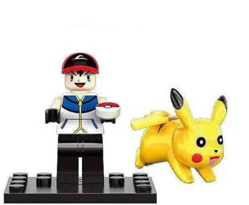 Pkm.store Pokemon Spielzeug-Pokemon Trainer Figuren Mit Pikachu (6 Stk.)