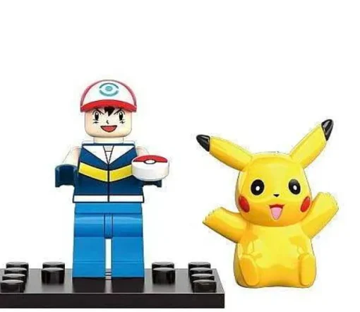 Pkm.store Pokemon Spielzeug-Pokemon Trainer Figuren Mit Pikachu (6 Stk.)