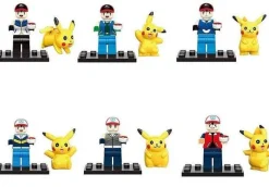 Pkm.store Pokemon Spielzeug-Pokemon Trainer Figuren Mit Pikachu (6 Stk.)