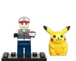 Pkm.store Pokemon Spielzeug-Pokemon Trainer Figuren Mit Pikachu (6 Stk.)