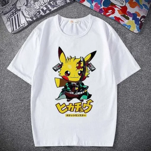 Pkm.store Sommer-Pokemon T-Shirt - Viele Verschiedene Motive Zur Wahl
