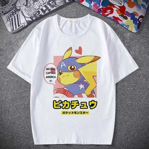 Pkm.store Sommer-Pokemon T-Shirt - Viele Verschiedene Motive Zur Wahl