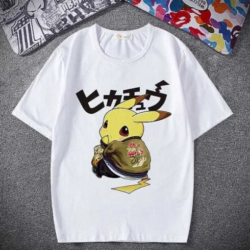 Pkm.store Sommer-Pokemon T-Shirt - Viele Verschiedene Motive Zur Wahl
