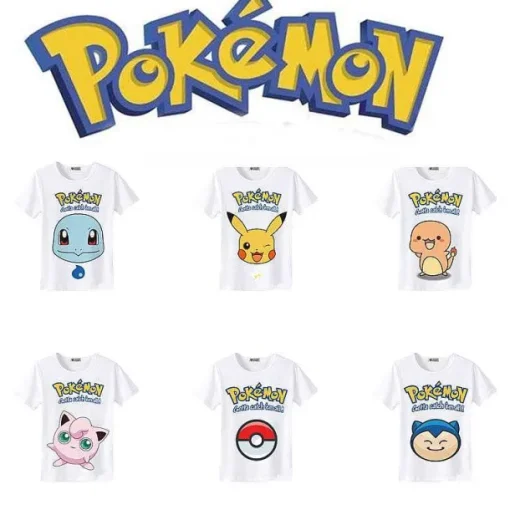Pkm.store Sommer-Pokemon Und Pikachu Sommer T-Shirts In Vielen Tollen Motiven