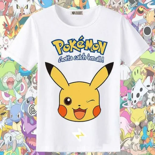 Pkm.store Sommer-Pokemon Und Pikachu Sommer T-Shirts In Vielen Tollen Motiven