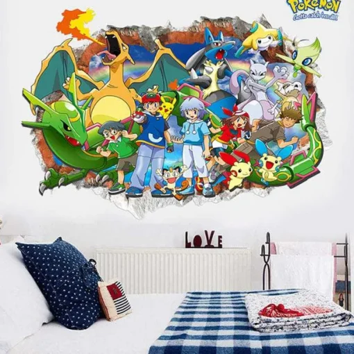 Pkm.store Sonstiges Merchandise-Pokemon Wandsticker (11 Motive Zur Auswahl)