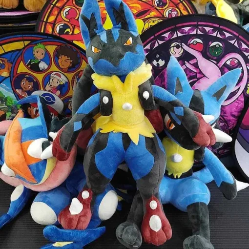 Pkm.store Pokemon Kuscheltiere-Pokemon Xxl Kuscheltiere Lucario, Quajutsu, Zeraora Liberlo Glaziola U. A.