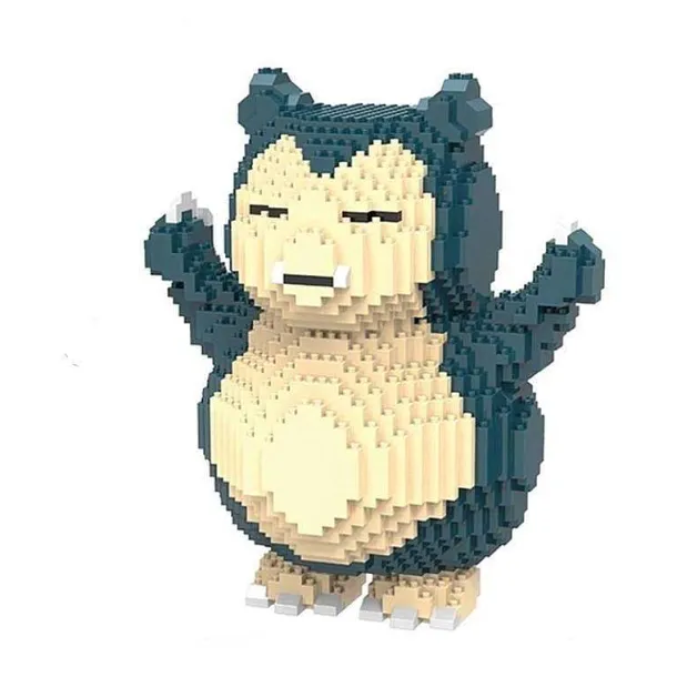 Pkm.store Pokemon Bausteine-Relaxo / Snorlax Baustein Set