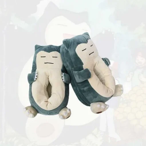 Pkm.store Herbst & Winter-Relaxo / Snorlax Kuschel Hausschuhe Slipper