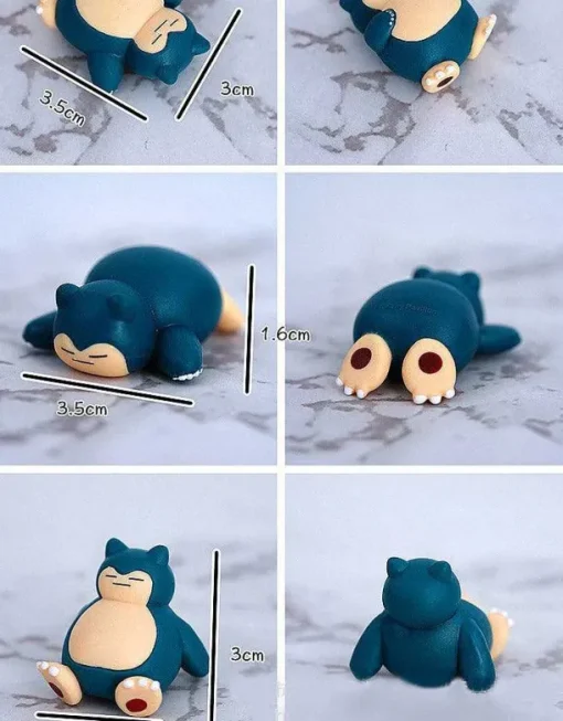 Pkm.store Pokemon Figuren-Relaxo Snorlax Figuren Set Mit 5 Figuren