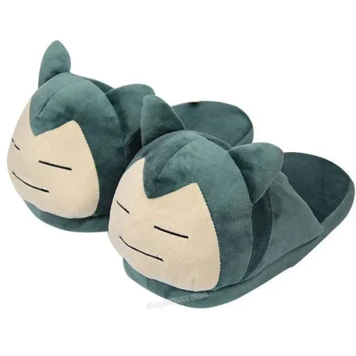 Pkm.store Herbst & Winter-Snorlax, Pikachu, Evoli U. A. Plusch Hausschuhe (Grose: 35-40)