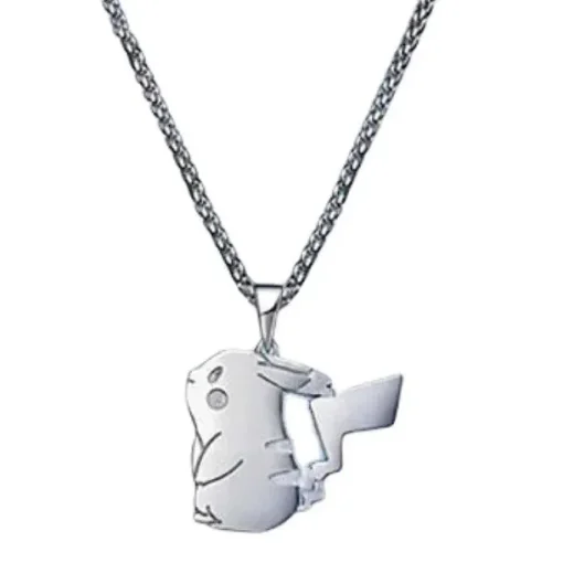 Pkm.store Sonstiges Merchandise-Stylishe Pokemon Halsketten In Gold Oder Silber