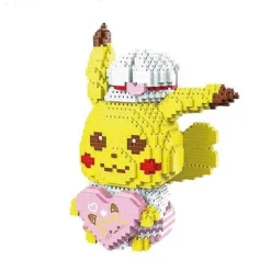 Pkm.store Pokemon Bausteine-Suse Pikachu Baustein Figuren (6 Motive Zur Auswahl)