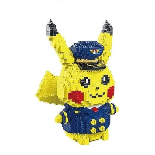 Pkm.store Pokemon Bausteine-Suse Pikachu Baustein Figuren (6 Motive Zur Auswahl)