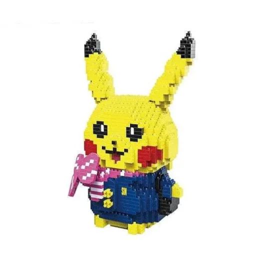 Pkm.store Pokemon Bausteine-Suse Pikachu Baustein Figuren (6 Motive Zur Auswahl)