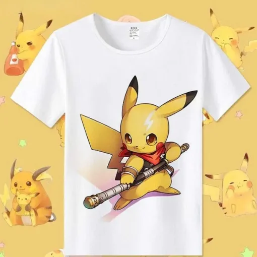 Pkm.store Sommer-T-Shirt Pokemon In Vielen Unterschiedlichen Motiven Und Grosen Erhaltlich