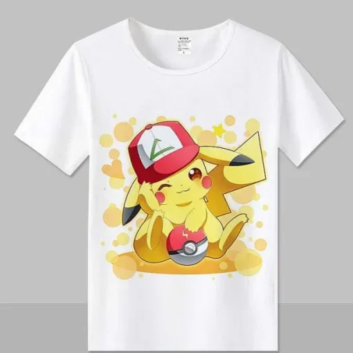 Pkm.store Sommer-T-Shirt Pokemon In Vielen Unterschiedlichen Motiven Und Grosen Erhaltlich