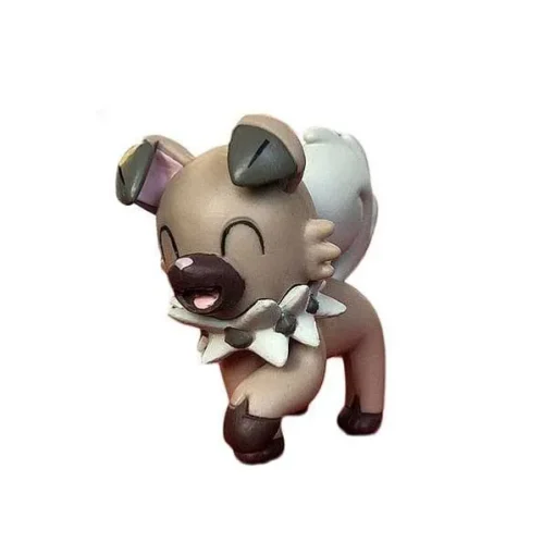 Pkm.store Pokemon Figuren-Wuffels Rockruff Lycanroc Evolution Figuren Pokemon (3 Motive Zur Wahl)