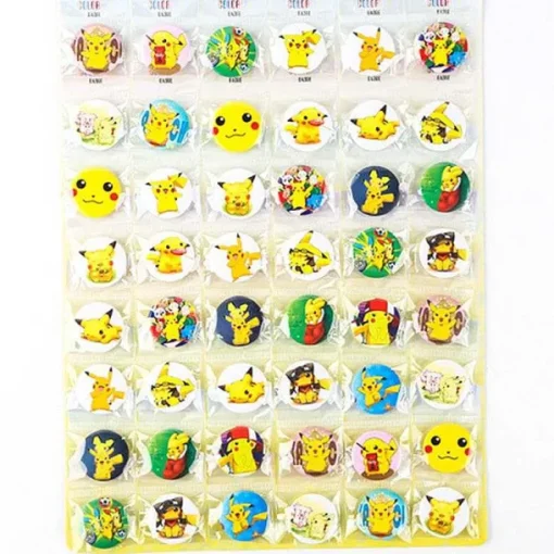 Pkm.store Sonstiges Merchandise-48X Pokemon Anstecker Set