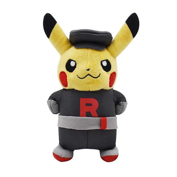 Pkm.store Pokemon Kuscheltiere-6X Pokemon Pikachu Cosplay Plusch (Ca. 20Cm) Team Rocket